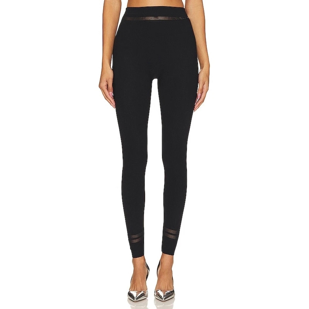 NWT - Wolford Net Lines Black Leggings